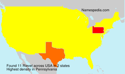 Surname Rievel in USA Surname Rievel in USA