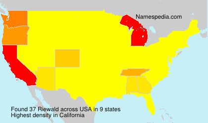 Surname Riewald in USA Surname Riewald in USA