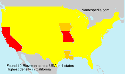 Surname Riezman in USA Surname Riezman in USA