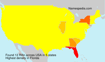 Surname Rifin in USA