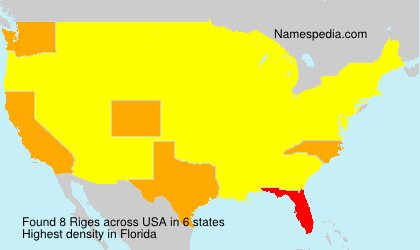 Surname Riges in USA Surname Riges in USA