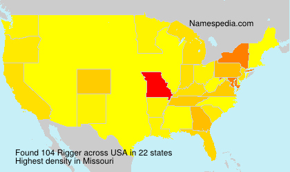 Surname Rigger in USA Surname Rigger in USA