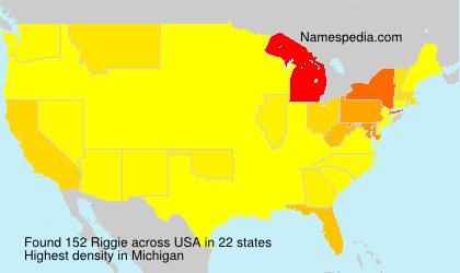 Surname Riggie in USA Surname Riggie in USA