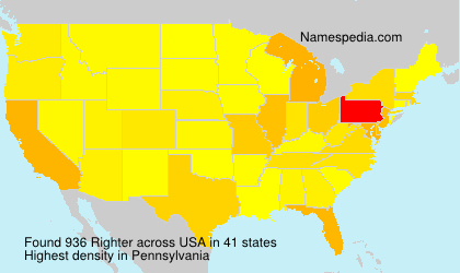 Surname Righter in USA Surname Righter in USA