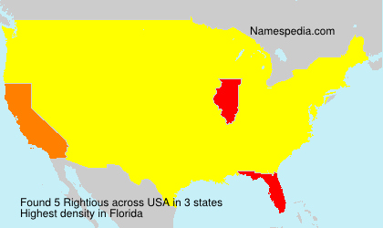 Surname Rightious in USA Surname Rightious in USA