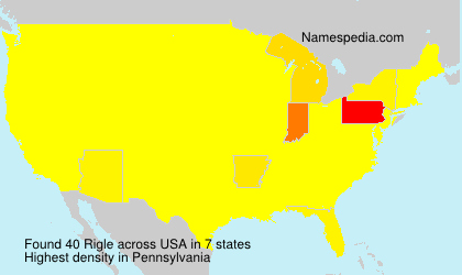 Surname Rigle in USA Surname Rigle in USA