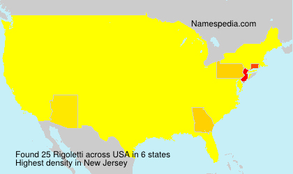 Surname Rigoletti in USA Surname Rigoletti in USA