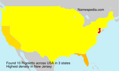 Surname Rigoletto in USA Surname Rigoletto in USA