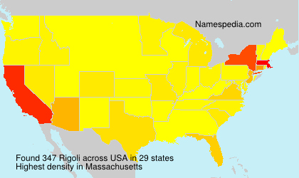 Surname Rigoli in USA Surname Rigoli in USA