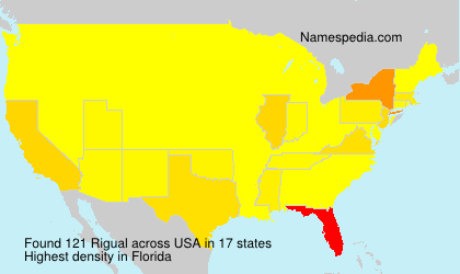 Surname Rigual in USA Surname Rigual in USA