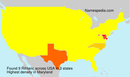 Surname Rihtaric in USA Surname Rihtaric in USA