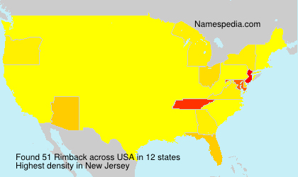 Surname Rimback in USA Surname Rimback in USA