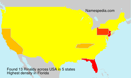 Surname Rinaldy in USA Surname Rinaldy in USA