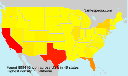 Surname Rincon in USA Surname Rincon in USA