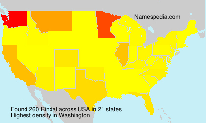 Surname Rindal in USA Surname Rindal in USA