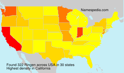 Surname Ringen in USA Surname Ringen in USA