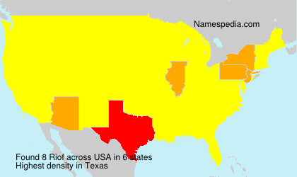 Surname Riof in USA Surname Riof in USA