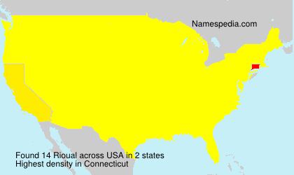 Surname Rioual in USA