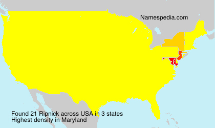 Surname Ripnick in USA Surname Ripnick in USA