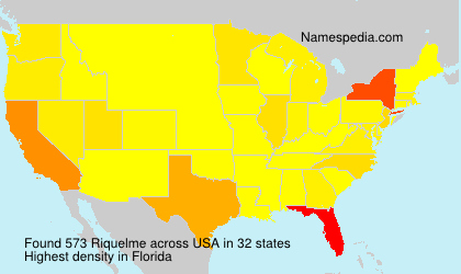 Surname Riquelme in USA Surname Riquelme in USA