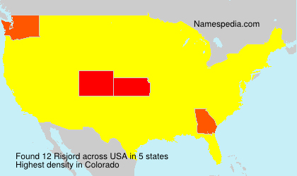Surname Risjord in USA Surname Risjord in USA
