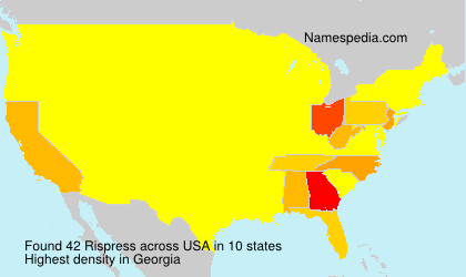 Surname Rispress in USA Surname Rispress in USA
