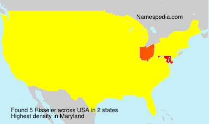 Surname Risseler in USA Surname Risseler in USA