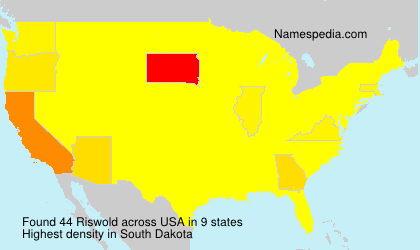 Surname Riswold in USA Surname Riswold in USA