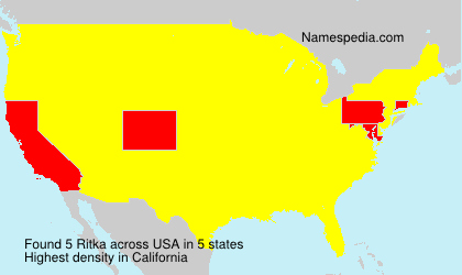 Surname Ritka in USA Surname Ritka in USA