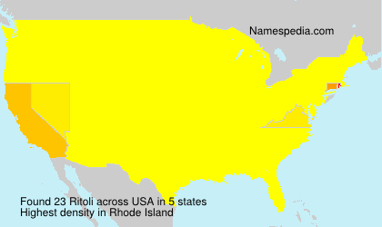 Surname Ritoli in USA Surname Ritoli in USA