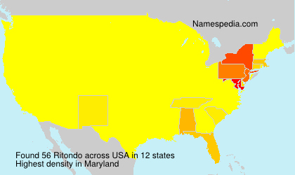 Surname Ritondo in USA Surname Ritondo in USA