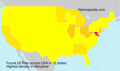 Surname Ritte in USA Surname Ritte in USA