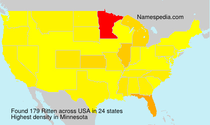 Surname Ritten in USA Surname Ritten in USA