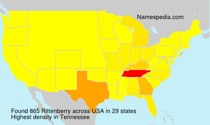 Surname Rittenberry in USA Surname Rittenberry in USA