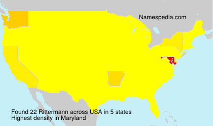 Surname Rittermann in USA Surname Rittermann in USA