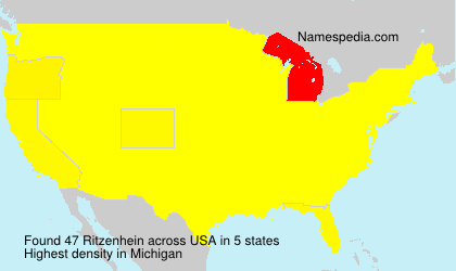 Surname Ritzenhein in USA Surname Ritzenhein in USA