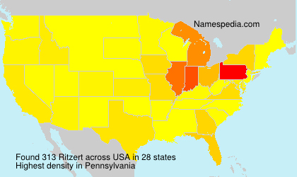 Surname Ritzert in USA