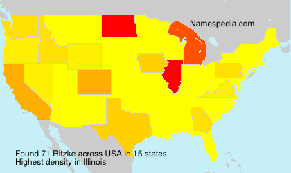 Surname Ritzke in USA Surname Ritzke in USA