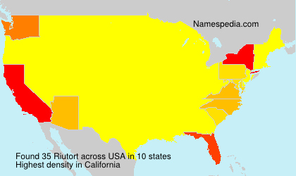 Surname Riutort in USA Surname Riutort in USA