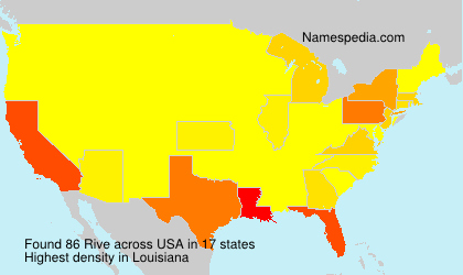 Surname Rive in USA Surname Rive in USA