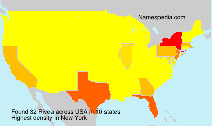 Surname Rivea in USA Surname Rivea in USA
