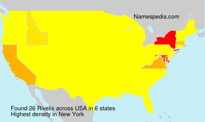 Surname Rivelis in USA Surname Rivelis in USA