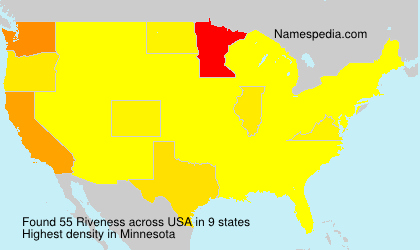 Surname Riveness in USA Surname Riveness in USA