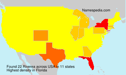 Surname Riverea in USA Surname Riverea in USA