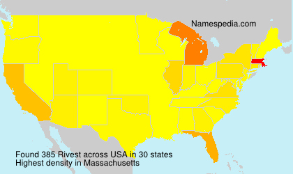 Surname Rivest in USA Surname Rivest in USA