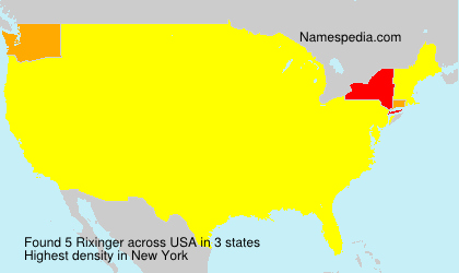 Surname Rixinger in USA Surname Rixinger in USA