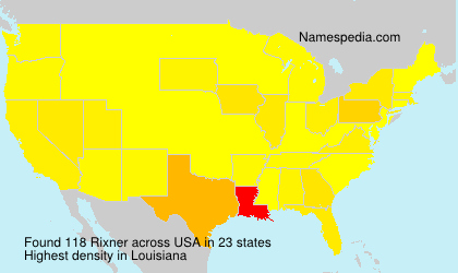 Surname Rixner in USA Surname Rixner in USA
