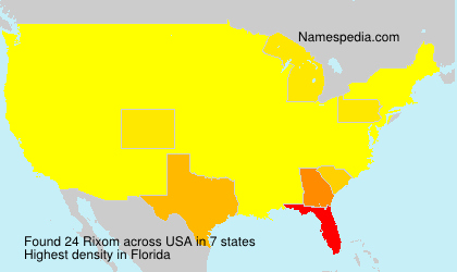 Surname Rixom in USA Surname Rixom in USA