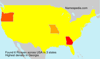 Surname Rizayev in USA Surname Rizayev in USA