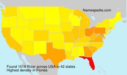 Surname Rizer in USA Surname Rizer in USA